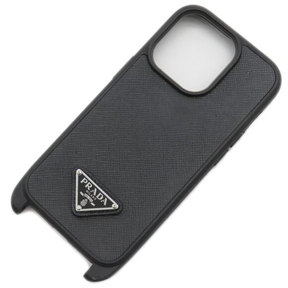 Prada Cell Phone Accessories Saffiano Triangle Iphonecabas Saffianoleather